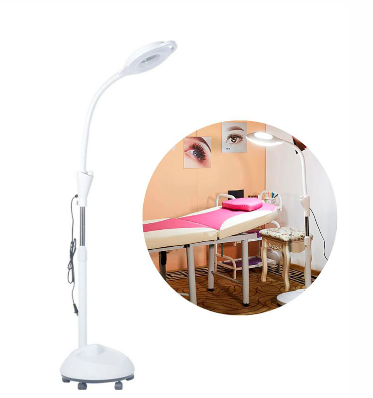 Lampara Luz Lupa Led Con Pedestal Pestañas Cosmetología - Es Moda