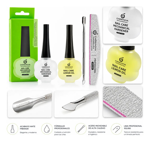 Kit Fortalecedor Endurecedor Uñas Quebradizas Uñas Debiles Transparente - Imagen 2