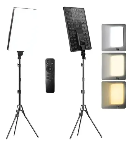 Panel De Luz Led Foto Video Con Trípode Fotografía Estudio