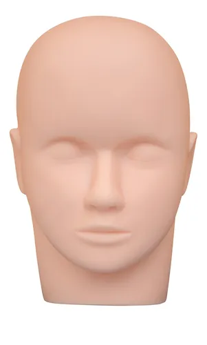 Cabeza Técnica De Práctica Para Pestañas Y Cejas.