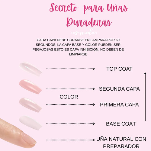 Esmalte Gel Permanente Cherimoya 8ml Uv/led Elegir Color 070 - Imagen 4