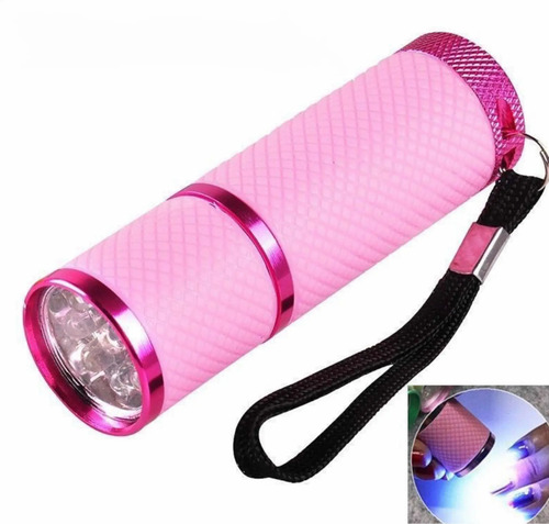 Linterna O Lampara Led Uv Para Secado De Gel Y Esmaltes Uñas Rosa