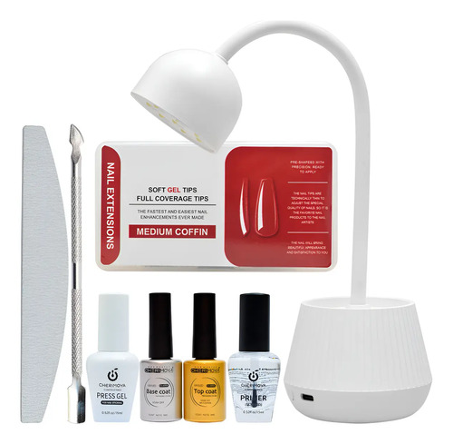 Kit Soft Gel Completo Cherimoya + Lámpara Inalambrica 18w - Imagen 10