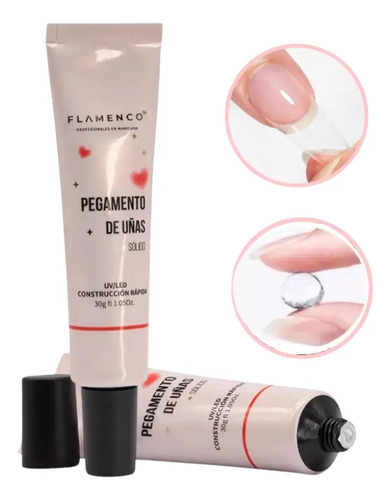 Pegamento Para Tips Soft Gel O Uñas Soft Gel Uv/ Led
