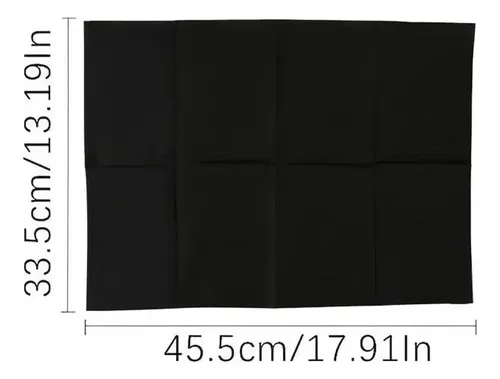 Campos De Trabajo Negro Desechable 125 Unidades Manicure - Imagen 5