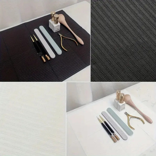 Campos De Trabajo Negro Desechable 125 Unidades Manicure - Imagen 8
