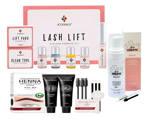 Kit De Lifting Para Pestañas Completo + Shampoo + Tinte