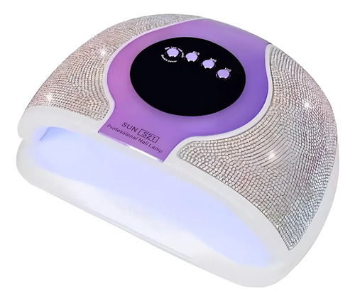 Lámpara De Uñas S21 Uv Led 288w Secador De Uñas Gel Potente Lila