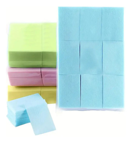 Algodon Sin Pelusa O Papel Sin Pelusa De Colores Manicure - Imagen 4
