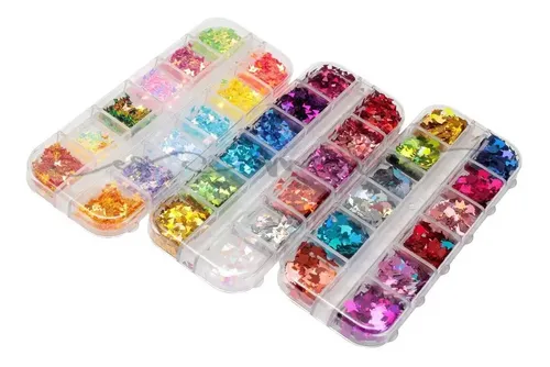 Pack 3 Confeti Para Decoración De Uñas Surtido Manicure - Imagen 9