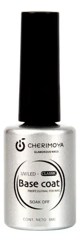Base Coat 8ml Cherimoya Para Esmaltado Permanente Alta Durabilidad Transparente