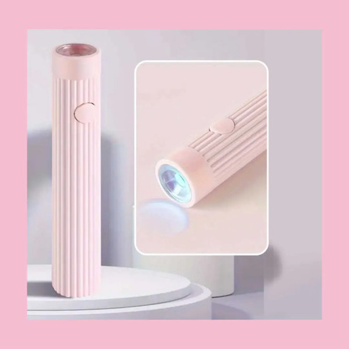 Lámpara Linterna Uv Led Soft Gel Pre Curado Portátil Uñas Rosa - Imagen 6