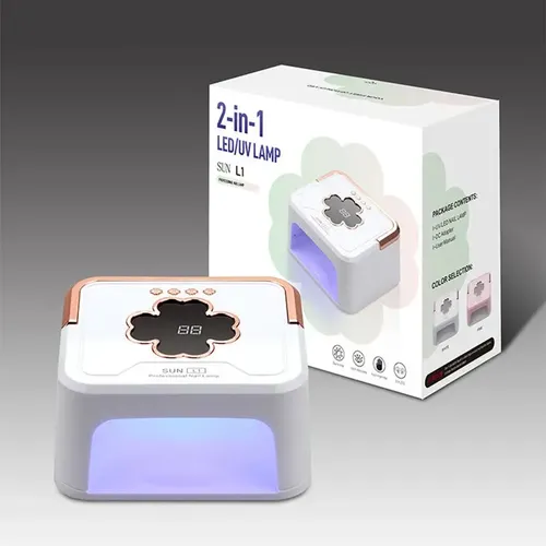 Secador De Uñas Profesional Sun L1 Lámpara Uv Led 228w Blanco - Imagen 9