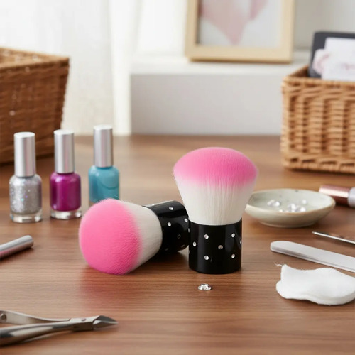 Bledo O Brocha Para Sacudir Rosa Y Blanco - Imagen 2