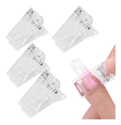 Pinzas Clips Para Dual System Polygel De Colores Pack 5 Unid - Imagen 2