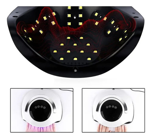 Lámpara Led Uv 120 Watts Profesional Gel Polygel Esmaltes - Imagen 3