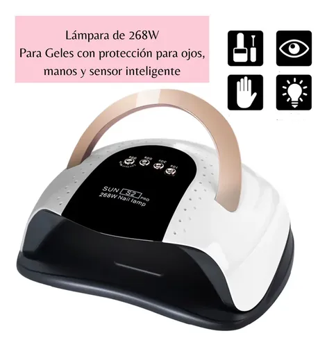 Secador De Uñas Uv Led Lampara Manicure Profesional 268w Blanco - Imagen 2
