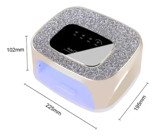 Lampara Para Manicure Led Uv 268w Secador De Uña Profesional Blanco - Imagen 2