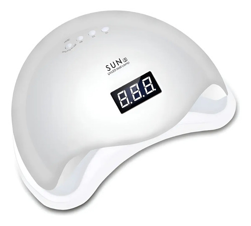Lámpara Led Uv Sun 5 48 Watts Esmalte Permanente Gel Polygel Blanco
