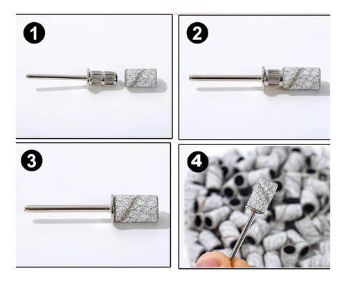 Limas O Bandas Repuestos Para Torno #80 #120 #180 Manicure - Imagen 5