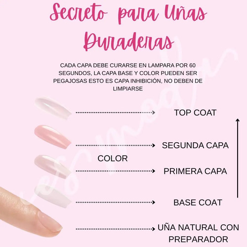 Kit De Esmaltado Permanente Completo + Lampara 48 Watts Surtidos - Imagen 2