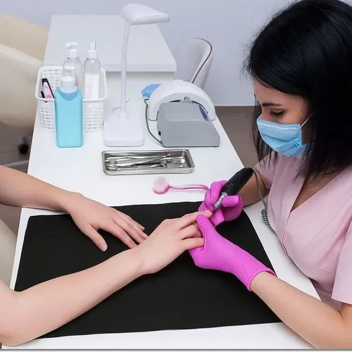 Campos De Trabajo Negro Desechable 125 Unidades Manicure - Imagen 6