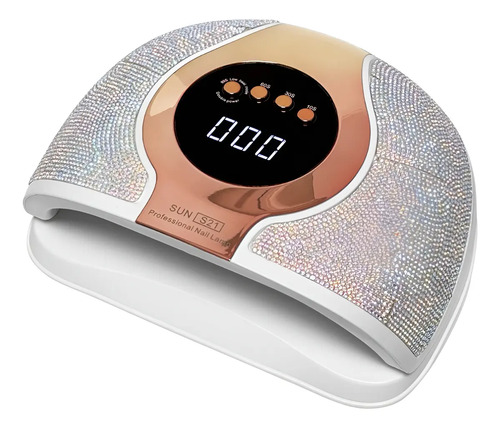 Lámpara De Uñas S21 Uv Led 288w Secador De Uñas Gel Potente Dorado Oscuro