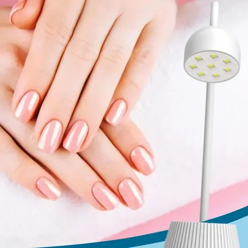 Lámpara Inalámbrica Flor Uv 18w Cherimoya Soft Gel Blanco - Imagen 5