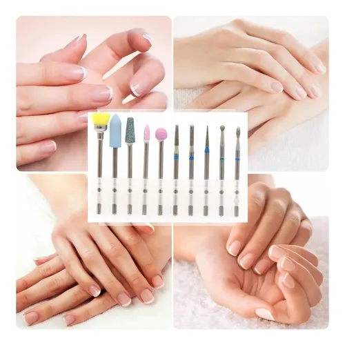 Fresas Manicure Rusa Cuticulas Para Torno Set De 10 Unidades - Imagen 8