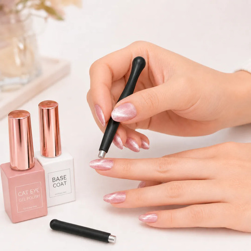 Imán Para Uñas Cat Eye Ojo De Gato 2 Piezas Efecto Magnético - Imagen 7