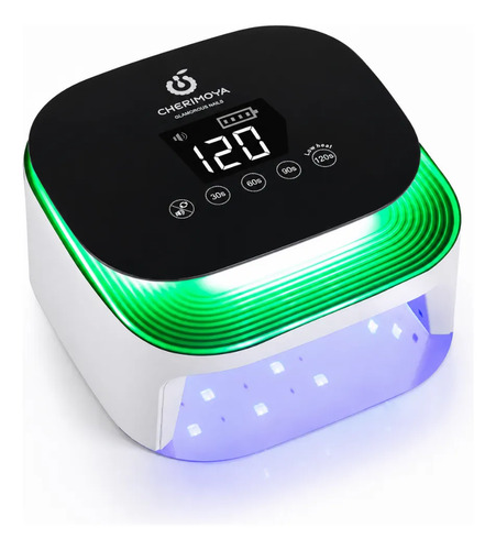 Lámpara Profesional Uv/led 72w Inalámbrica De Uñas Cherimoya Blanco