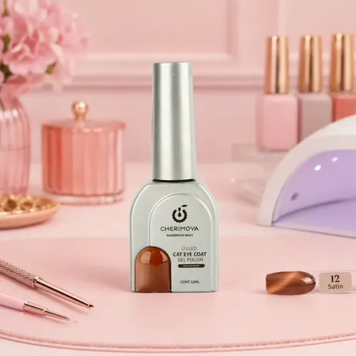 Esmalte Cherimoya Ojo De Gato Silky Satin Cherimoya 12 Ml 12 Bronce - Imagen 5