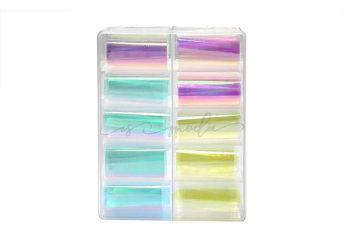 Kit De Papel Foil Decorativo Para Uñas 01 - Imagen 10