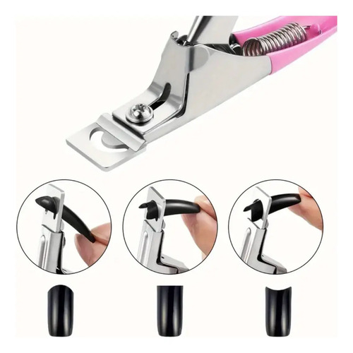 Cortatips O Guillotina Para Uñas Rosa - Imagen 4