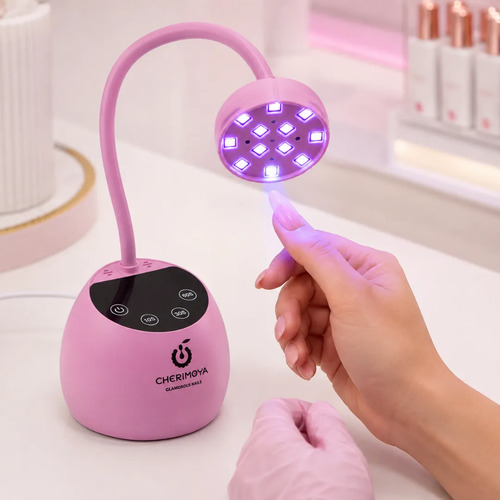 Lámpara Uv/led Flor De Loto Digital 27w Uñas Soft Gel Pres Rosa - Imagen 10