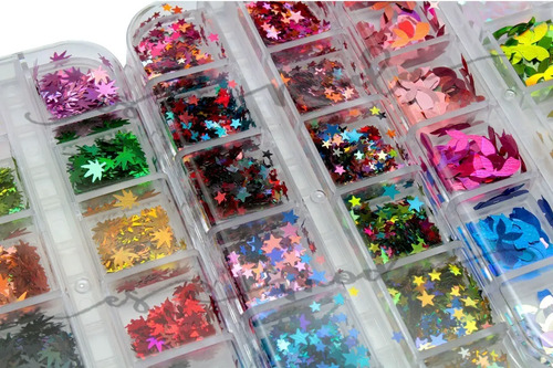 Pack 3 Confeti Para Decoración De Uñas Surtido Manicure - Imagen 4