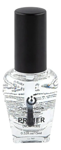 Primer Sin Acido Para Esmalte Semipermanente Cherimoya 15ml Uso Profesional Transparente