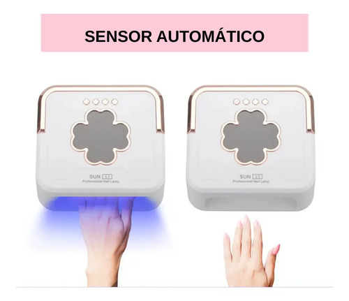 Secador De Uñas Profesional Sun L1 Lámpara Uv Led 228w Blanco - Imagen 5