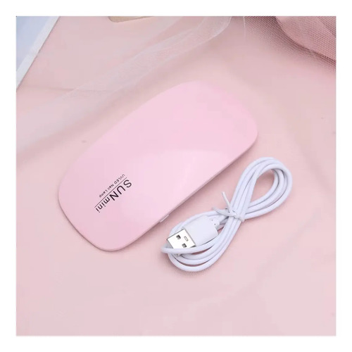 Lampara Led 6 Watts Usb Secado Esmalte Permanete Gel Polygel Rosa Chicle - Imagen 4