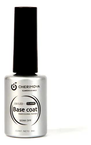 Base Coat 8ml Para Esmaltado Permanente Cherimoya Uñas Transparente