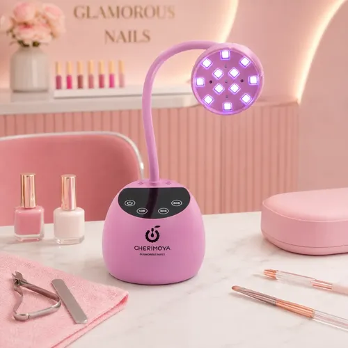 Lámpara Uv/led Flor De Loto Digital 27w Uñas Soft Gel Pres Rosa - Imagen 2