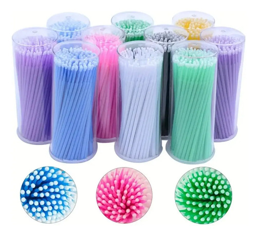 Microbrush O Microaplicadores Para Pestañas Cejas Pack De 4