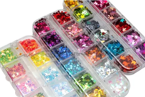 Pack 3 Confeti Para Decoración De Uñas Surtido Manicure - Imagen 10