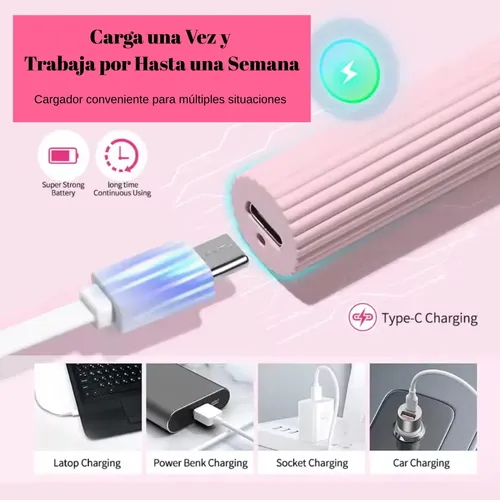 Lámpara Linterna Uv Led Soft Gel Pre Curado Portátil Uñas Rosa - Imagen 3
