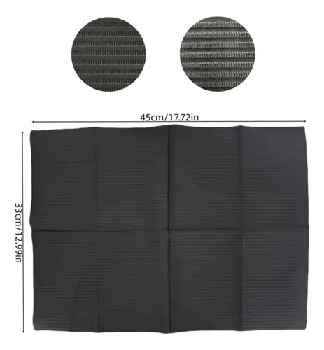 Campos De Trabajo Negro Desechable 125 Unidades Manicure - Imagen 3