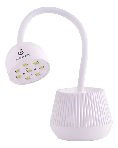 Lámpara Inalámbrica Flor Uv 18w Cherimoya Soft Gel Blanco