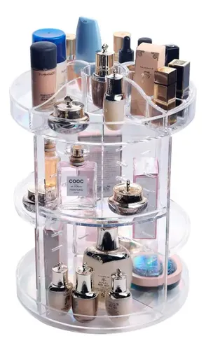 Organizador De Cosmeticos 360 Maquillaje Skin Care Acrilico Transparente