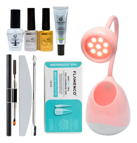 Kit Soft Gel Solido Completo Cherimoya + Lampara Inalambrica - Imagen 8