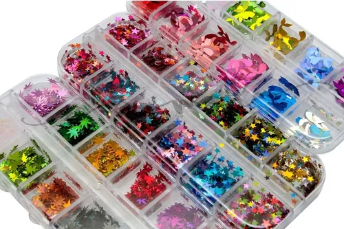 Pack 3 Confeti Para Decoración De Uñas Surtido Manicure - Imagen 5