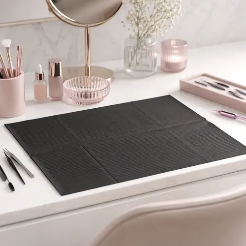 Campos De Trabajo Desechables Manicure Pack 50 Unid Negro - Imagen 2